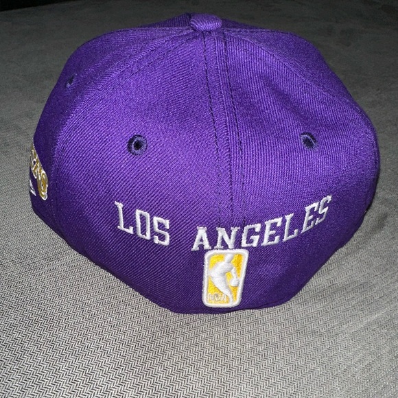 Men's Los Angeles Lakers New Era Purple Multi 59FIFTY Fitted Hat - Picture 3 of 13